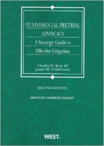 Fundamental Pretrial Advocacy strategic guide